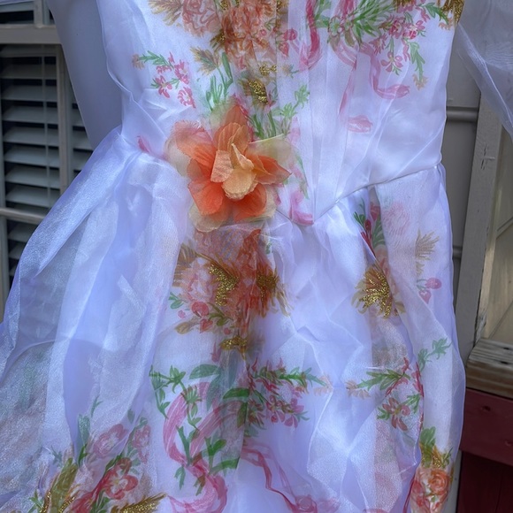 😍Disney Belle Beauty & The Beast Floral Celebration Dress Up Costume siz… - Picture 4 of 13